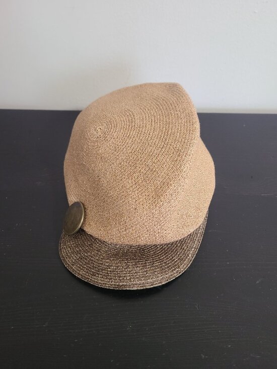 Eugenia Kim Paper Beret Hat Tan main image 8